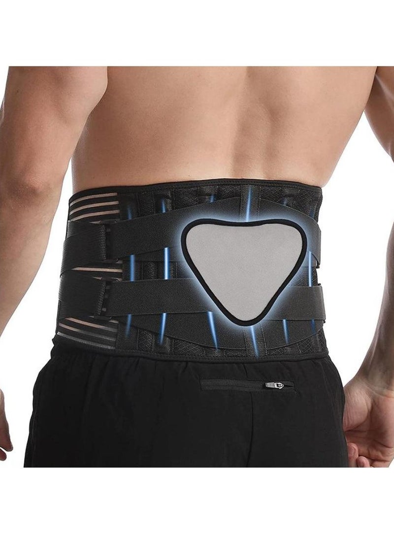 Generic Back Brace, Lower Back Pain Relief with 7 Stays, Adjustable Back Support Belt for Work, Back Brace for Lower Back Pain Relief,Anti-skid Lumbar Support for Sciatica Scoliosis for Men and Women  - Image 1
