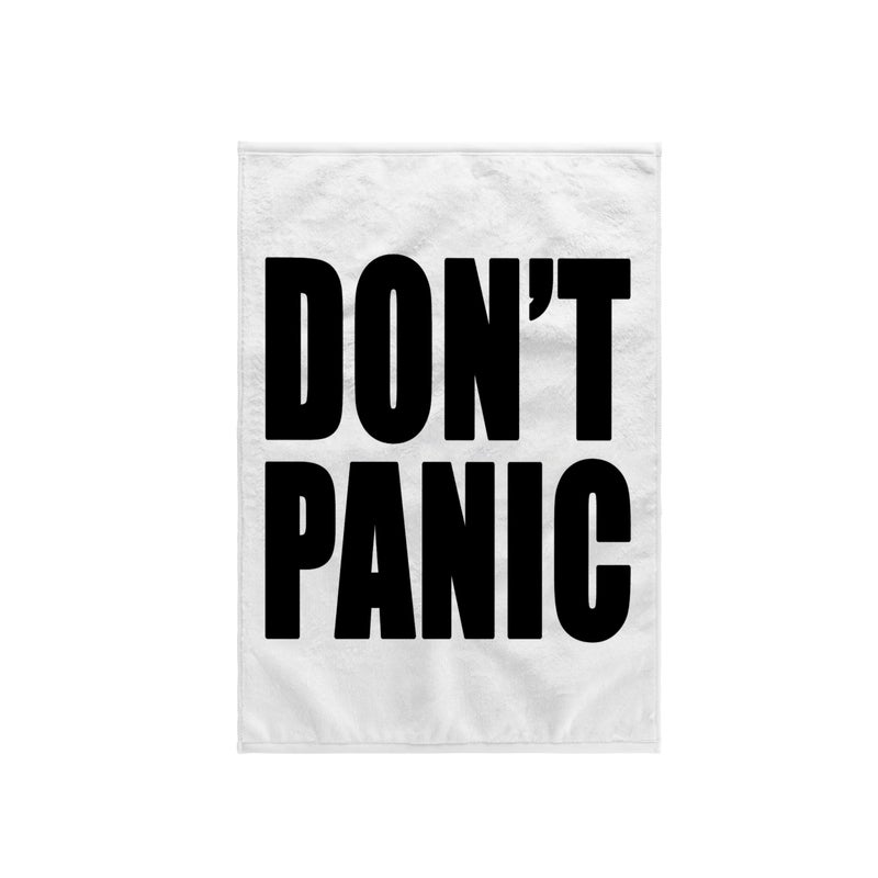 3D Rose TWL_223910_1 Dont Panic Towel Black 15 x 22