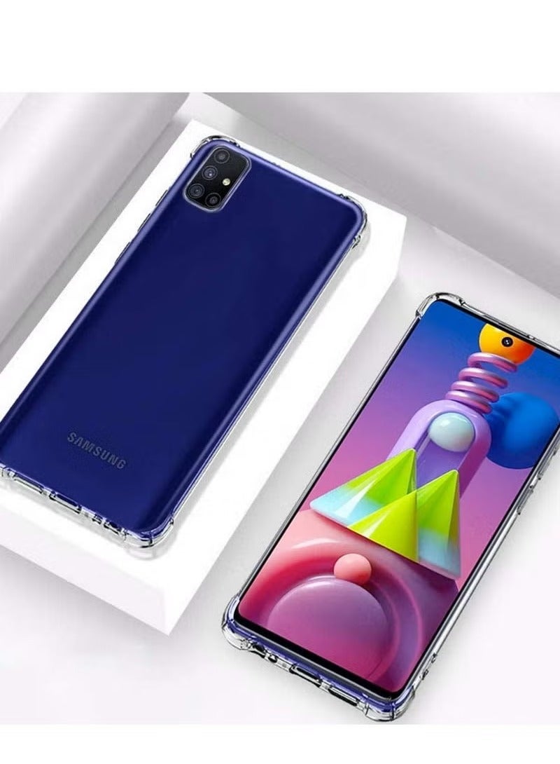 JAJEEK Protective Case Cover for Samsung Galaxy M51 – Slim Clear Shockproof Back Cover, Anti-Scratch Flexible TPU, Lightweight Transparent Design, Full Camera & Screen Protection, Perfect Fit for Daily Use - Image 4