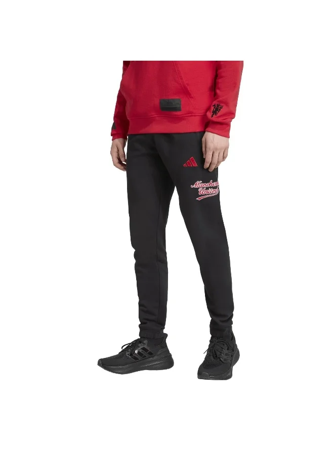 Adidas Mufc Us Pnt Black Football Pants For Men XS