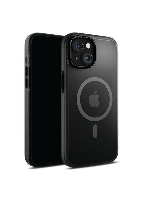 DailyObjects Polycarbonate Case For iPhone 13 Compatible With Mag-Safe Wireless Charging,Black Nimbus Slim Shockproof Back Cover