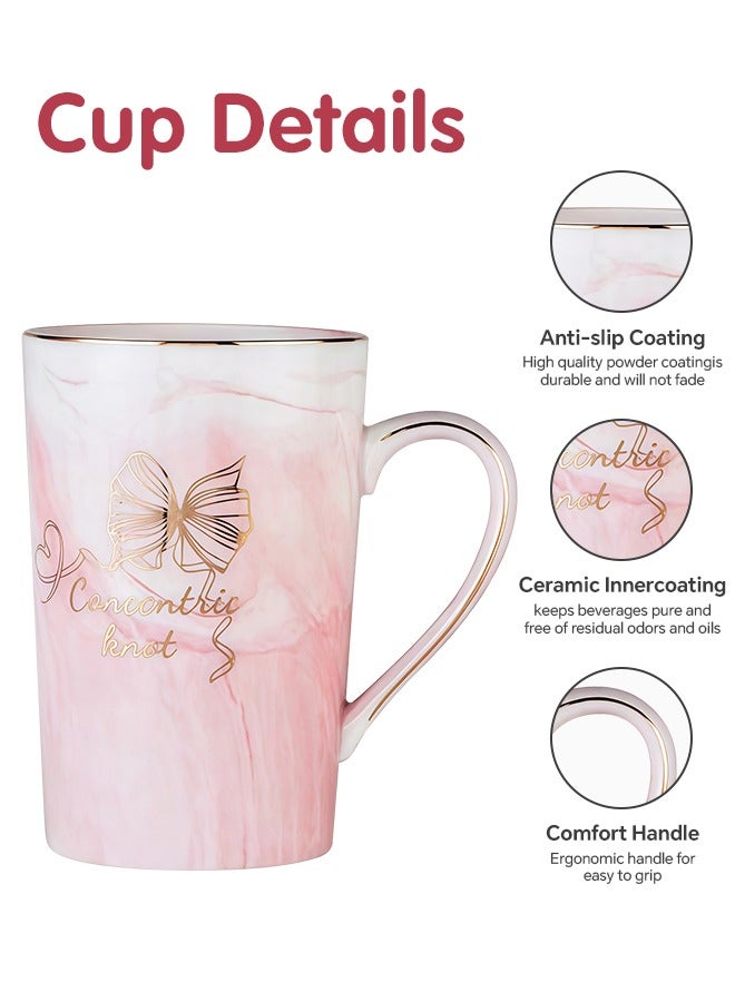 Gift Set for Women Ceramic Mug & Mini Fan Practical Gift Box Pink - Image 3