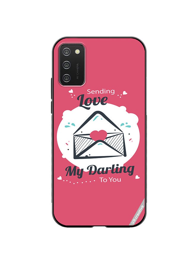VR CREATIVE Protective Case Cover For Samsung Galaxy A03s Sending Love Design Multicolour - Image 1
