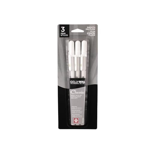 Sakura 57454 Gelly Roll Classic Ass't (05/08/10) 3pk Pen, White - Image 1