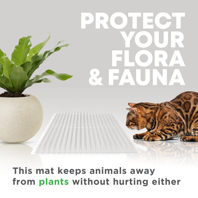 Petfolio 12 Pack Scat Mat for Cats - 16 x 13 Inch Cat Spike Mat with 1 Inch Spike is A Perfect Pet Training Mat Device for Cat Repellent Indoor & Outdoor to Deter Cats & Other Animals for All Seasons - Image 5