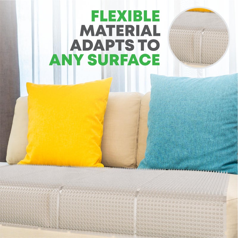 Petfolio 12 Pack Scat Mat for Cats - 16 x 13 Inch Cat Spike Mat with 1 Inch Spike is A Perfect Pet Training Mat Device for Cat Repellent Indoor & Outdoor to Deter Cats & Other Animals for All Seasons - Image 4