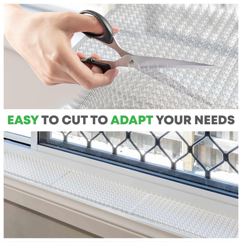 Petfolio 12 Pack Scat Mat for Cats - 16 x 13 Inch Cat Spike Mat with 1 Inch Spike is A Perfect Pet Training Mat Device for Cat Repellent Indoor & Outdoor to Deter Cats & Other Animals for All Seasons - Image 3