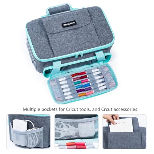 IMAGINING Carrying Case for Cricut Joy Xtra Smart Cutting Machine, Joy Extra Case, Storage Bag for Cricut Accessories and Tools. - Image 3