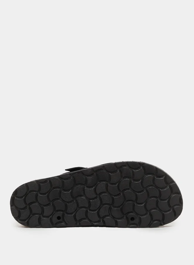 Styli Buckle Detail Open Toe Comfort Sandals