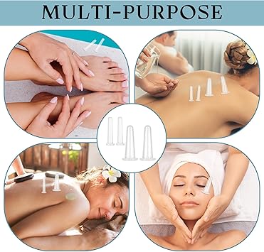 Grevosea Facial Cupping Therapy Set 4Pcs Silicone Vacuum Massage Cups for Face and Eye AntiCellulite Skin Care Tool for Sculpted and Toned Facial Contours Safe and Easy to Use Portable for Spa - Image 5