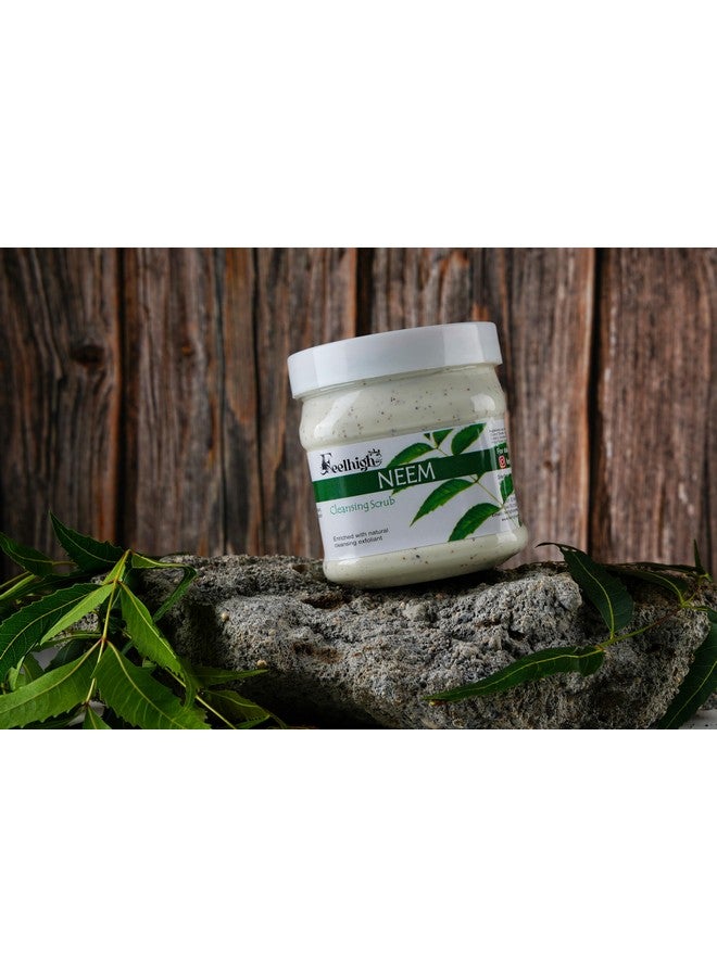 FEELHIGH مجموعة مقشر الوجه من النيم 500 مل مع كريم الوجه بالخيارة 500 مل معزز بمستخلص الخيار عبوة من 2 للرجال والنساء مجموعة العناية بالوجه - Image 4