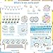 WOOACME Birthday Decorations cute Party Supplies Include Happy Birthday Banner Hanging Swirls Backdrop Tablecloth Tableware Set StickersCake Toppers Balloons - Image 4