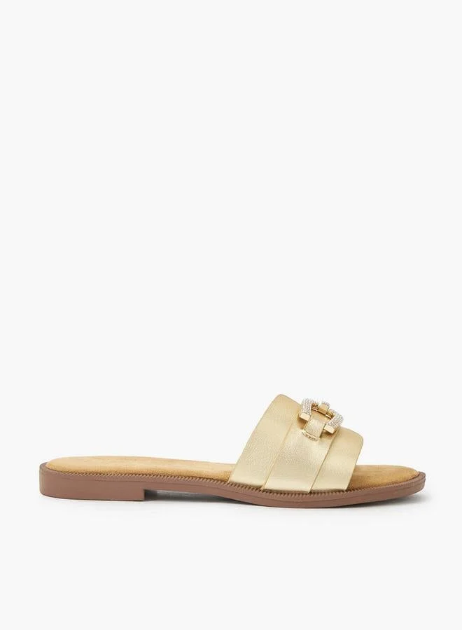 سيليست Women Stone Embellished Flat Sandals