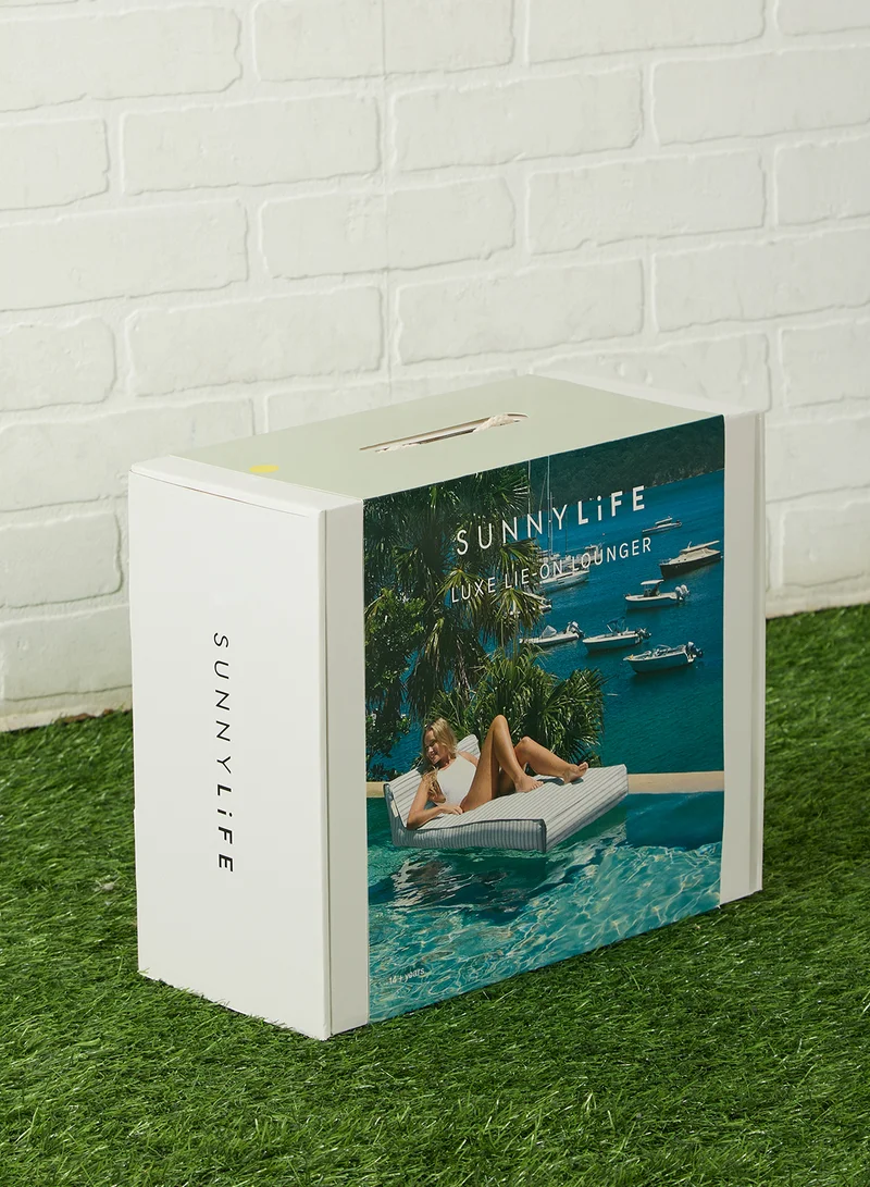 SUNNY LIFE Luxe Lie-On Lounger La Palma Sage Stripe