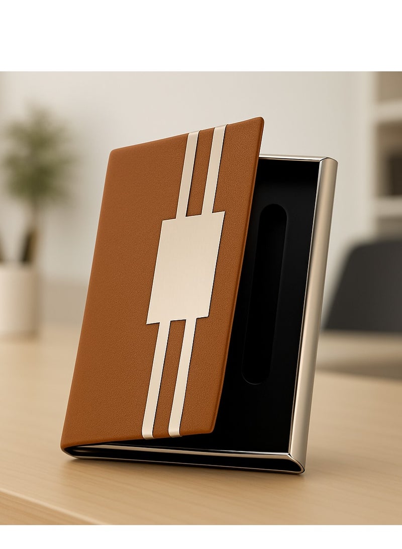 محفظة كروت ألومنيوم بتصميم عصري – حماية RFID لحفظ البطاقات البنكية والشخصية- هافان