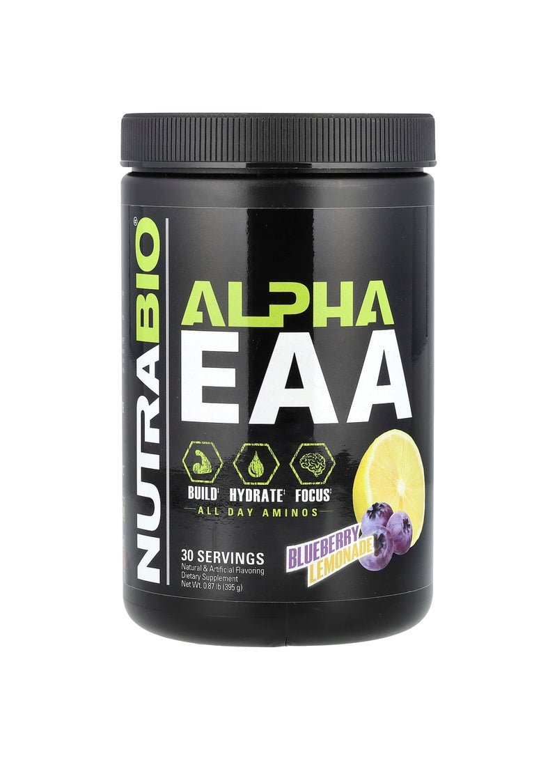 NutraBio Alpha EAA, Blueberry Lemonade, 0.87 lb (395 g)