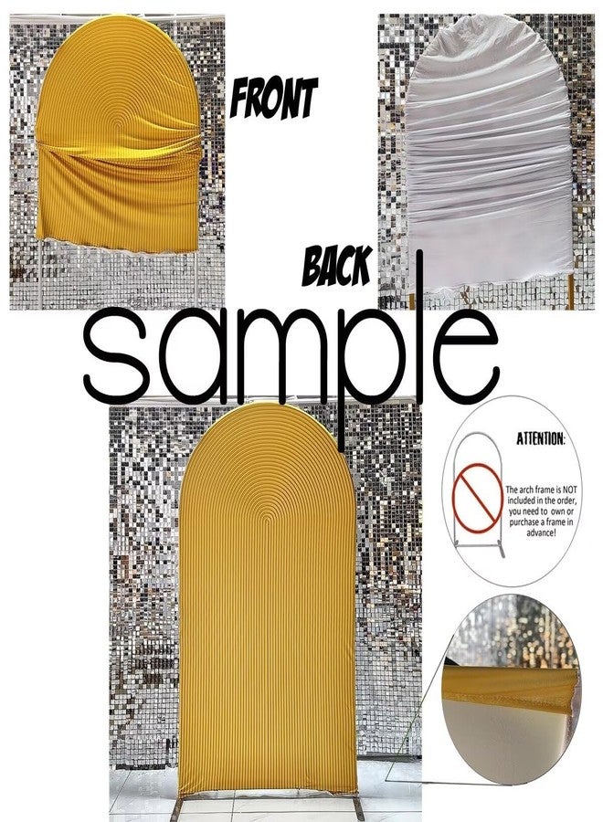 FiVan Ripples Pattern Arch Backdrop Cover Fabric Background Cover for Baby Shower Birthday Party Decoration (7.2x4ft,FUS-Arch-GX-1259) - Image 5