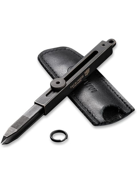 Civivi Tweezers Precision For Splinters Retractable Tweezers With Leather Sheath For Men Edc Easy Keychain Carry Tac N Tweeze Tweezers Designed By Bob Terzuola C19062B A