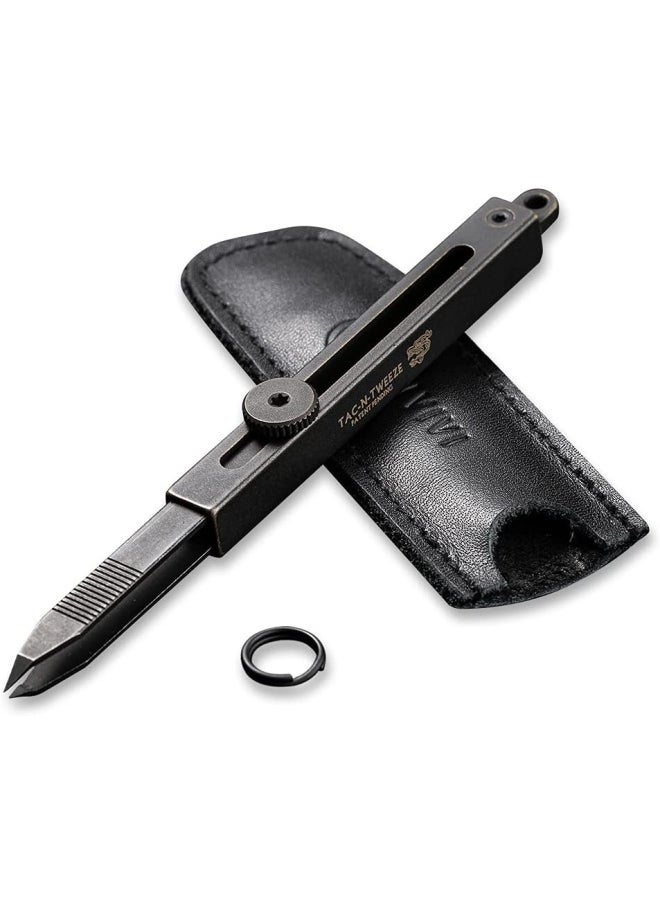 Generic - Civivi Tweezers Precision For Splinters Retractable Tweezers With Leather Sheath For Men Edc Easy Keychain Carry Tac N Tweeze Tweezers Designed By Bob Terzuola C19062B A - Image 1