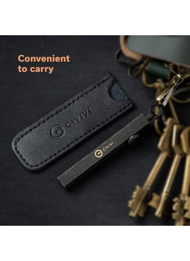 Generic - Civivi Tweezers Precision For Splinters Retractable Tweezers With Leather Sheath For Men Edc Easy Keychain Carry Tac N Tweeze Tweezers Designed By Bob Terzuola C19062B A - Image 1