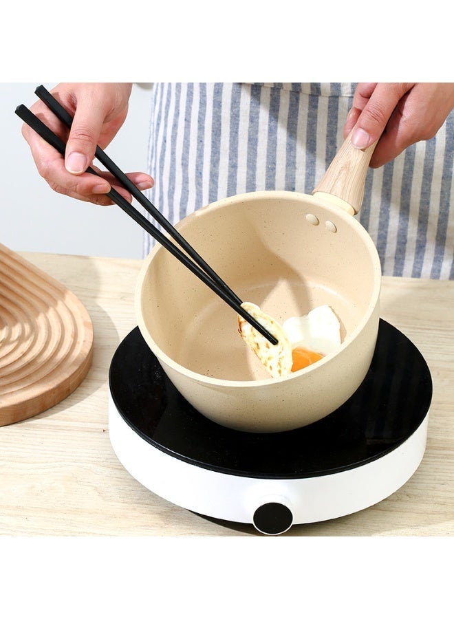 وعاء طبخ صغير غير لاصق بلون حجري مع مقبض بارد، وعاء شوربة متوافق مع الحث، (20 سم) - Image 3