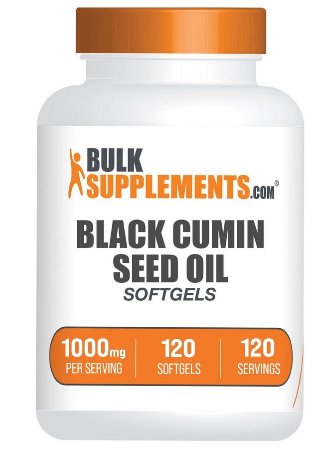 BULKSUPPLEMENTS.COM Black Cumin Seed Oil Softgels Blackseed Oil Nigella Sativa Black Seed Oil Pills Nigella Sativa Capsules 1000Mg Of Black Cumin Seeds Oil Per Softgel 120 Softgels - Image 1