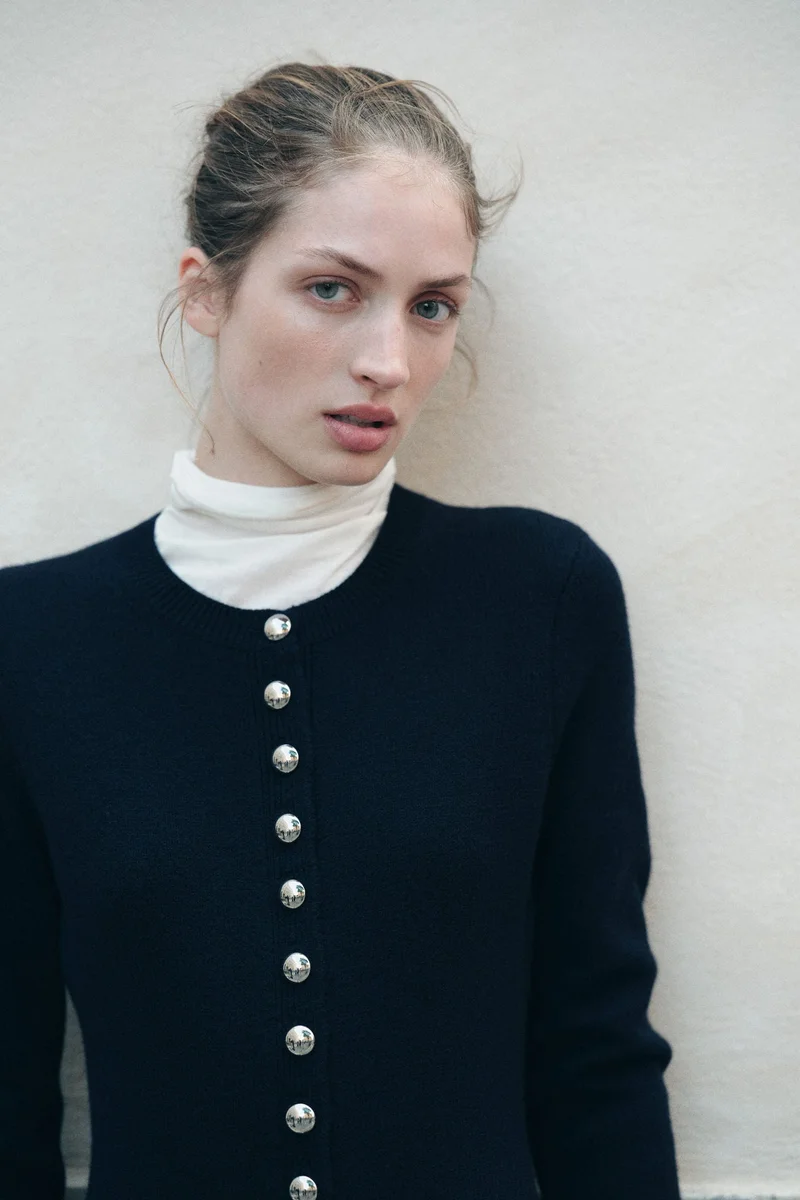 H&M Knitted button-front dress