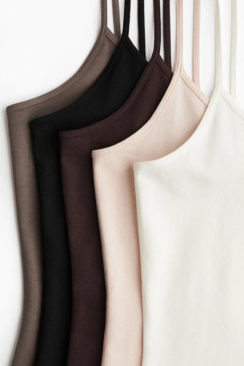 H&M 5-pack strappy tops