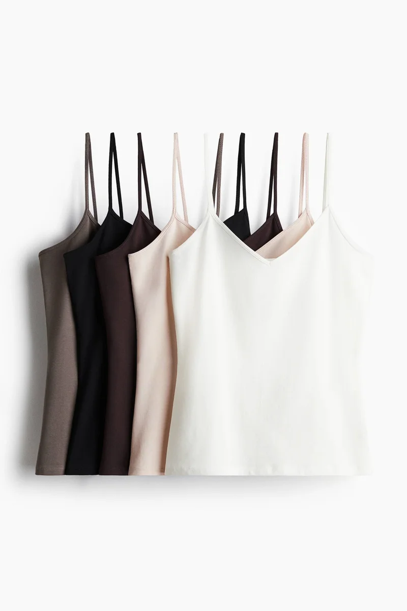 H&M 5-pack strappy tops
