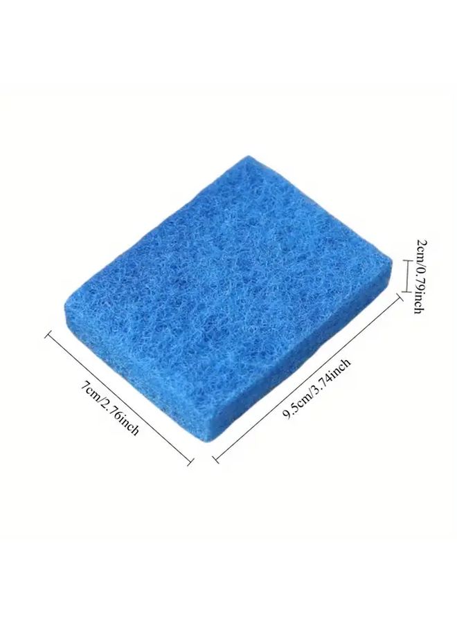 Blue 6pc BBQ Grill Cleaning Sponge Set Bristle Free Heat Resistant Scraper - Image 4
