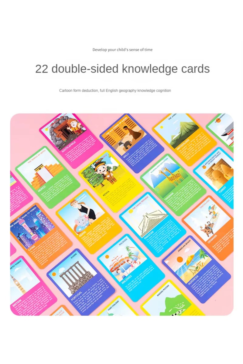 Magnetic World Map Jigsaw Puzzle Toy For Kids – Montessori Educational Geography Learning Board - Image 3