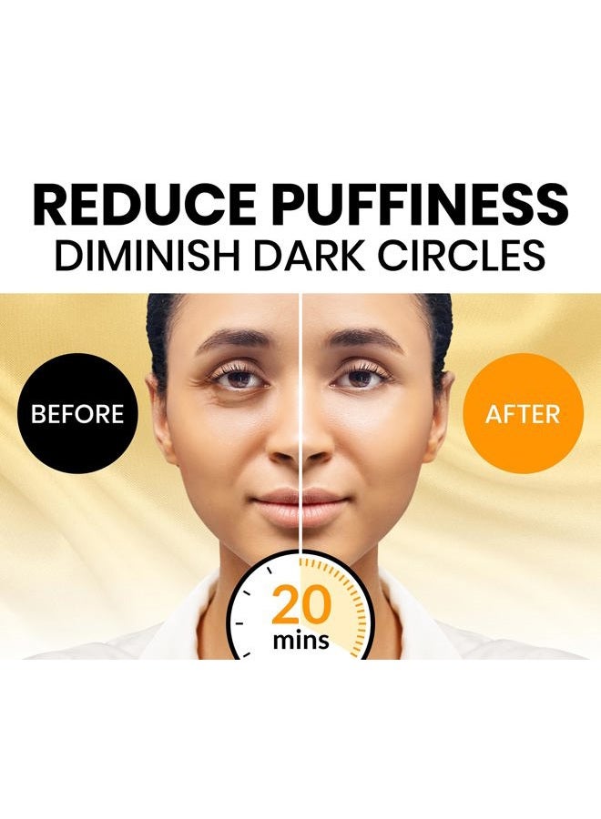 Stylia Under Eye Patches for Dark Circles and Puffy Eyes (30 Pairs), 24k Gold Eye Mask for Dark Circles and Puffiness, Vitamin C, Hyaluronic Acid, Pearl Extract, Collagen Eye Gel Pads for Puffiness - Image 2