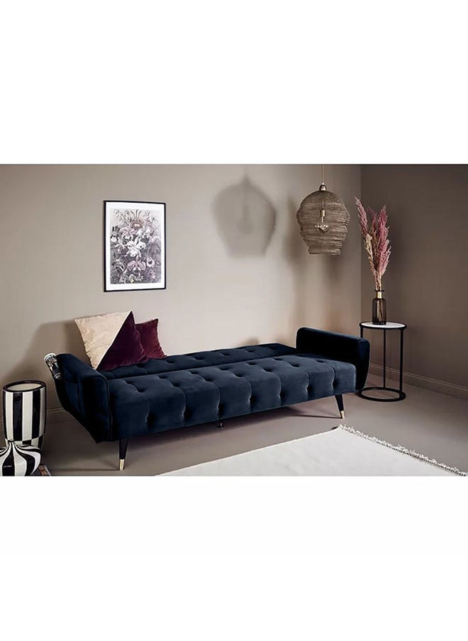 إن - هاوس مونتلا | أريكه سرير 2 في 1 من الكتان 36x179x106 cm- كحلي  - Image 2