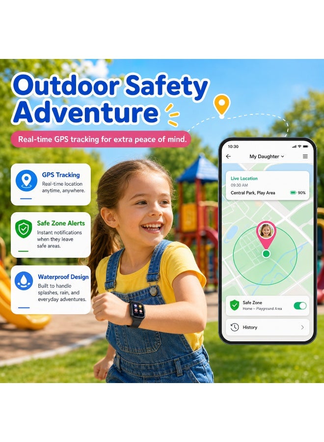GroveMade Kids Smart Watch for Boys & Girls – Touchscreen Smartwatch with Camera, Games, Alarm, Music Player & More – Fun & Educational Gift for Children – Easy to Use - Image 5