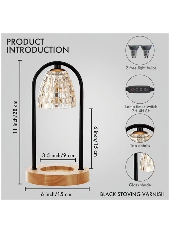Generic - Lamps Table lamps Candle Warmer Lamp, Dimmable Lantern with Timer, Wax Melt for Scented Candles, Compatible with Small & Large Jar,with 2 Light Bulbs - Image 1