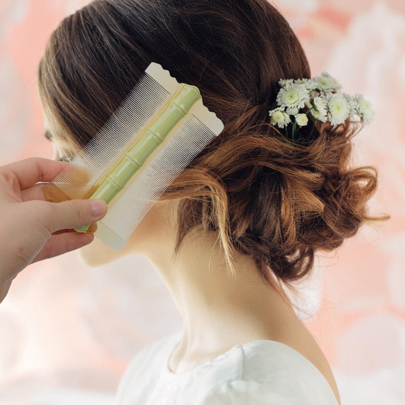 10pcs Double Sided Fine Tooth Plastic Combs For Adult Baby Hair Care Anti Static - Image 5