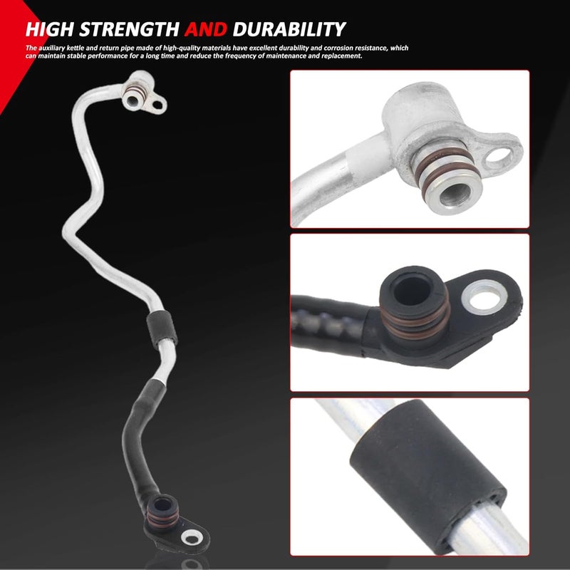 Radiator Hose 2012-2019 Compatible with Mercedes Benz GLE500 GLE63 AMG LG63 GL450 GL500 GLS550 MLAMG63 4MATIC Peat# 1665001091 2782000900 - Image 5