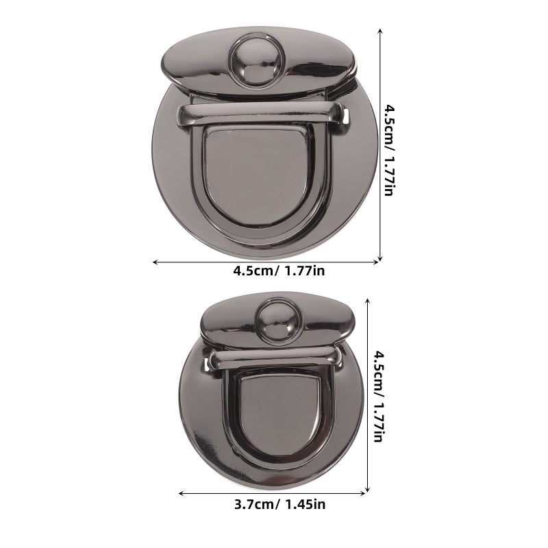 4 pcs Tuck Lock Clasp Purse Handbag Metal Clasp Buckles Locks Fasteners for DIY Bag Making Purse Handbag - Image 3