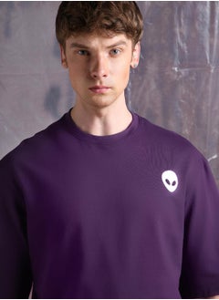 Hubberholme Men Cyborg Graphic Printed Oversized Fit T-shirt  - Image 5