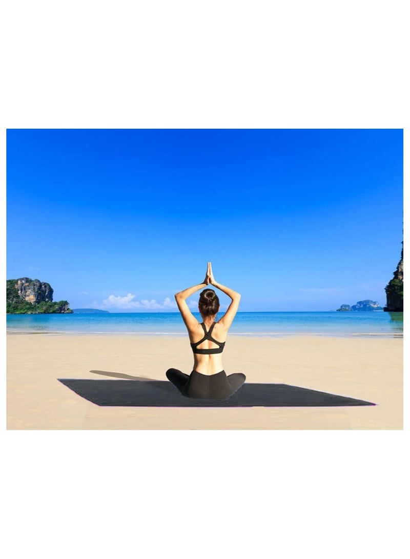 فابينني منشفة شاطئ كبيرة الحجم من قطعتين، 100×200 سم، مصنوعة من الألياف الدقيقة، منشفة حمام كبيرة جدًا، منشفة حمام سباحة، منشفة يوجا، منشفة سبا، ناعمة وعالية الامتصاص وسريعة الجفاف، لون رمادي/أبيض - Image 3