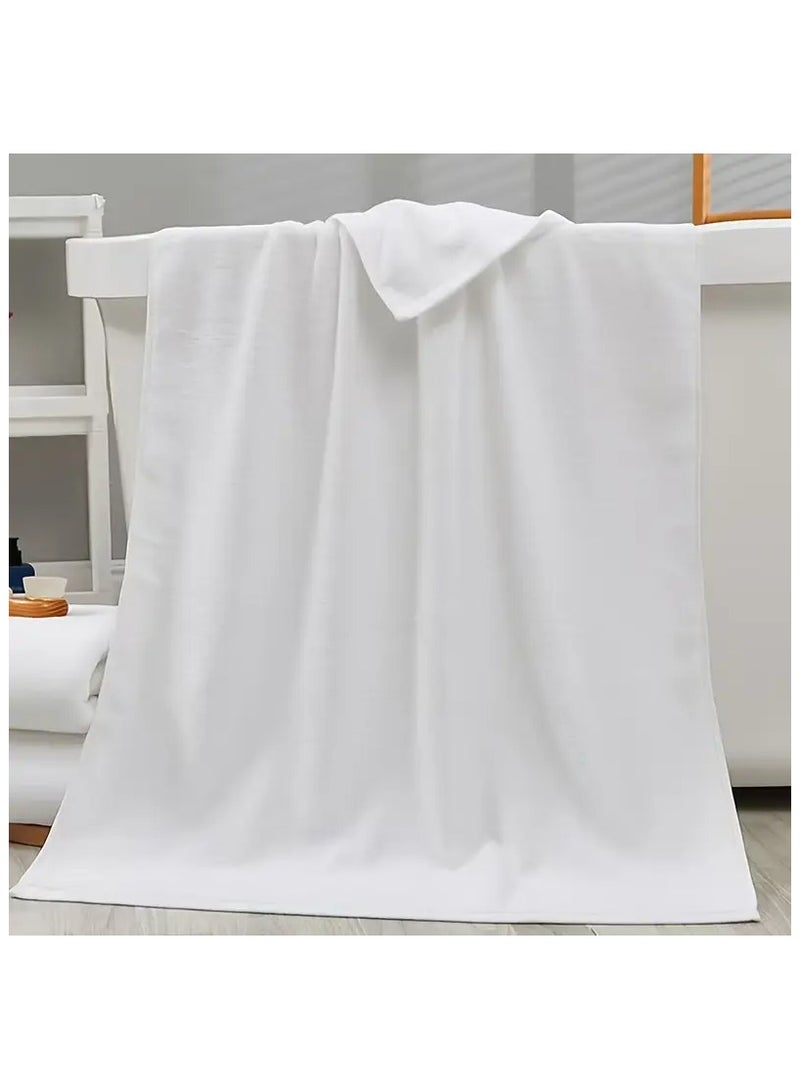 فابينني منشفة شاطئ كبيرة الحجم من قطعتين، 100×200 سم، مصنوعة من الألياف الدقيقة، منشفة حمام كبيرة جدًا، منشفة حمام سباحة، منشفة يوجا، منشفة سبا، ناعمة وعالية الامتصاص وسريعة الجفاف، لون رمادي/أبيض - Image 5