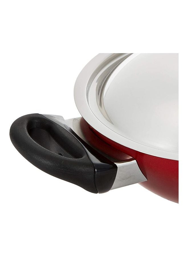 Prestige Classic. Flat Bottom Kadai Red 20cm - Image 3