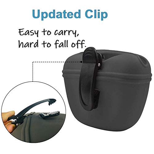 RoyalCare Silicone Dog Treat Pouch-Small Training Bag-Portable Dog Treat Bag for Leash with Magnetic Closure and Waist Clip[US Design Patent] - Image 4