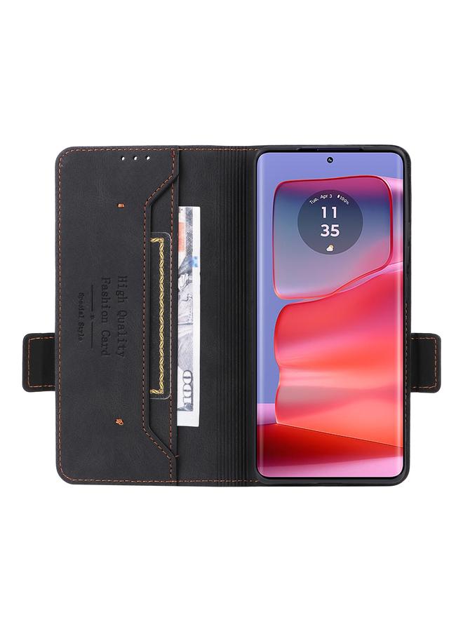 S-TOP Case For Motorola Edge 50 Pro Magnetic Clasp Leather Phone Case - Image 4