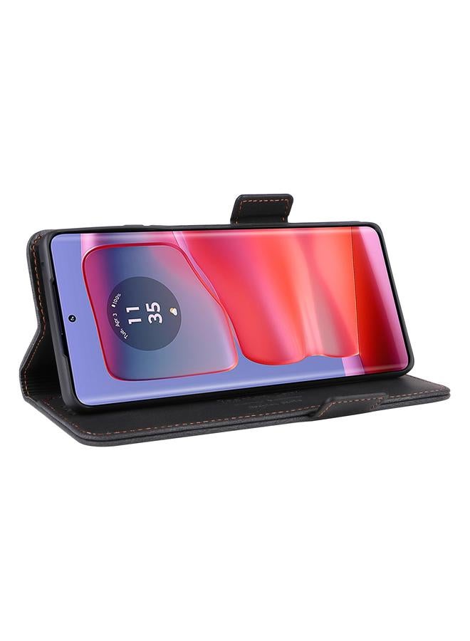 S-TOP Case For Motorola Edge 50 Pro Magnetic Clasp Leather Phone Case - Image 5