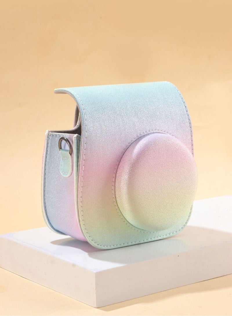 General Polaroid Fujifilm mini12 camera bag PU leather camera bag protective case storage bag shoulder bag  - Image 2