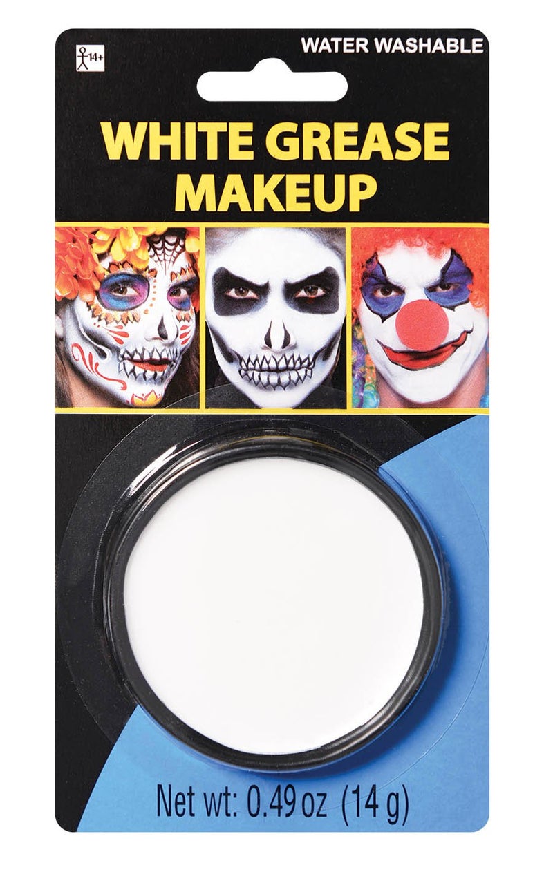 Amscan White Grease Makeup 049 oz 1 Count Intensely Pigmented EasytoApply LongLasting Perfect For Cosplay Themed Parties - Image 3