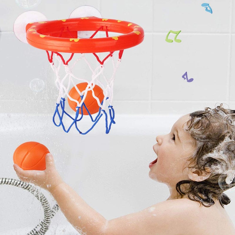 KISEER 2 Pack Fun Basketball Hoop with Heavy Duty Suction Cups Bathroom Bathtub Shooting Game Balls Toy Set with 6 Balls for Kids - Image 4
