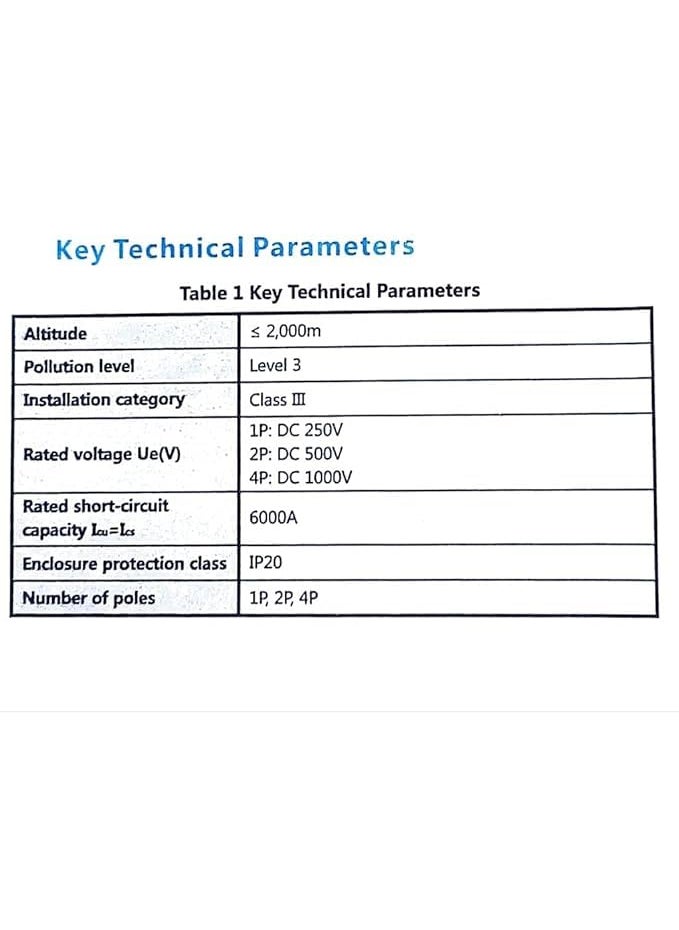 ASPA ASPA Solar Chint DC MCB 32A 500V 2P Miniature Circuit Breaker  - Image 5