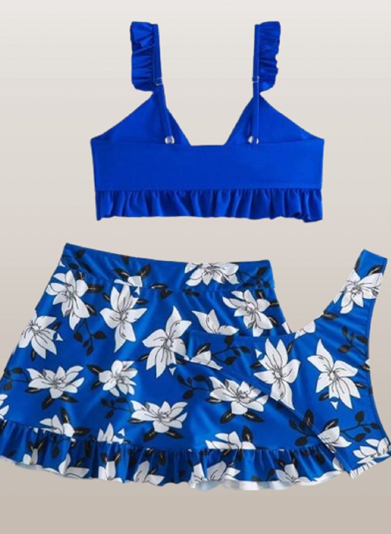 MANIKAN MANIKAN-Short cotton 3-Piece Bikini Swimsuit Set - Image 2